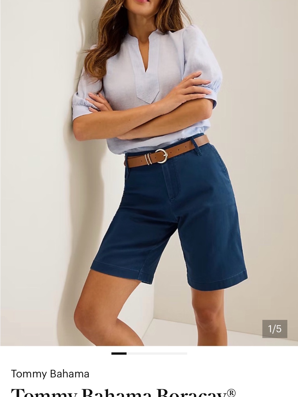 Tommy Bahama Sage Green High-Rise Bermuda Shorts *Color Is Sage Green*
